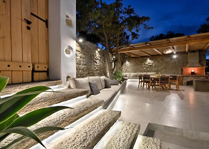 Villa Mykonos Heaven - Sea View & Outdoor Hot Tub